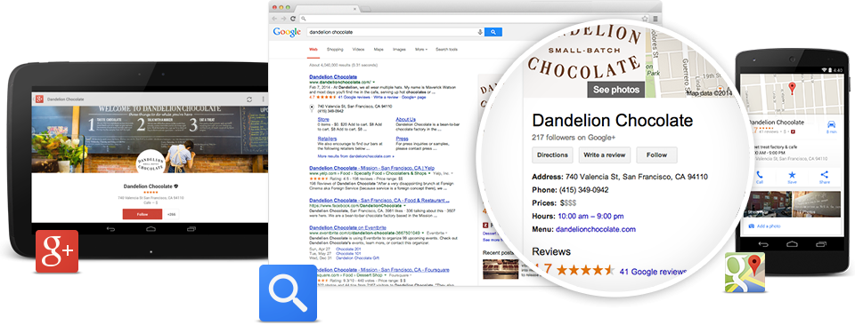 How to appear in the Google Local business results