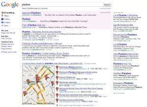 new google features plumber Google Search