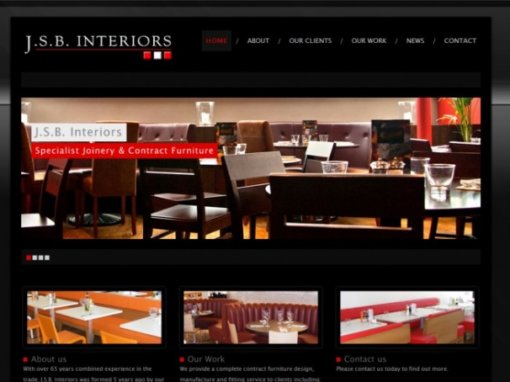 Website design for furniture manufacturer