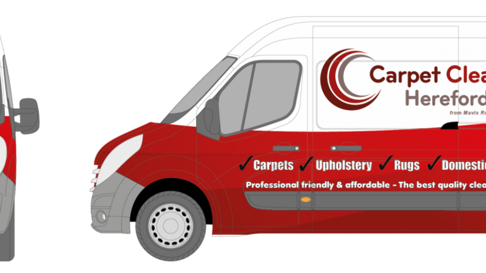 Vehicle wrap design for facilities maintenance company