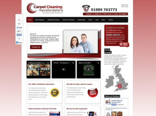 Website design for floorcare company