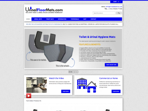 Webdesign for cleaning equipment suppliers