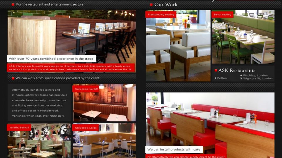 Graphic design for furniture manufacturers