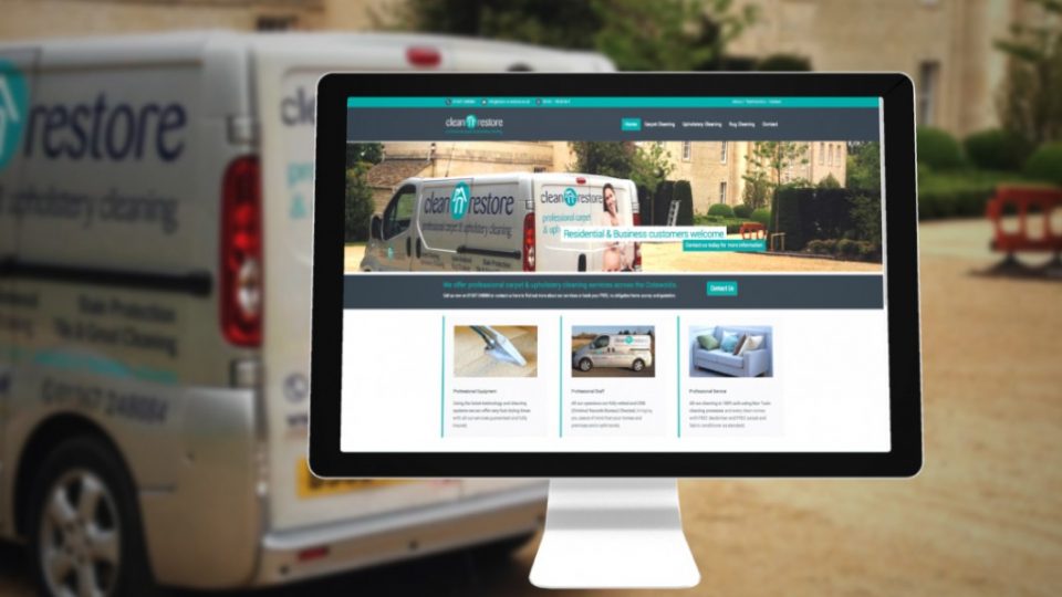 Website design for Cotswolds based cleaning company