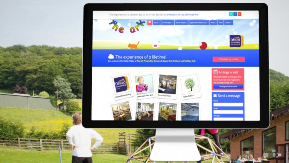 Webdesign for nursery and childcare centre