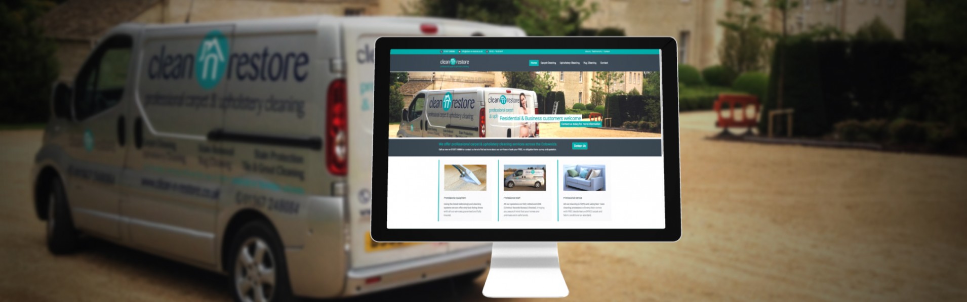 Website design for Cotswolds based cleaning company