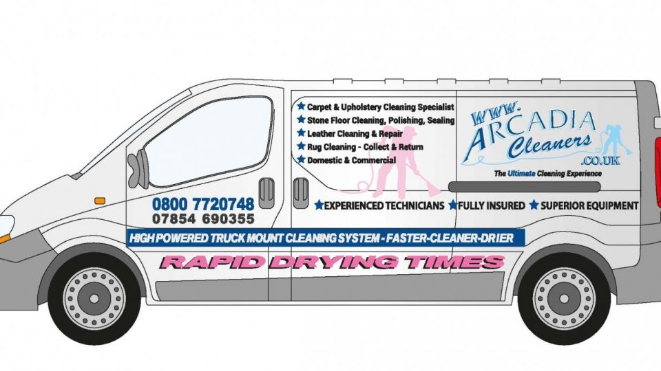 Van wrap design for Cheshire based carpet, upholstery & floor cleaning company