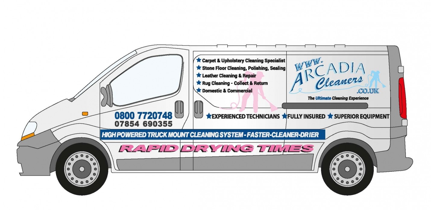 Van wrap design for Cheshire based carpet, upholstery & floor cleaning company