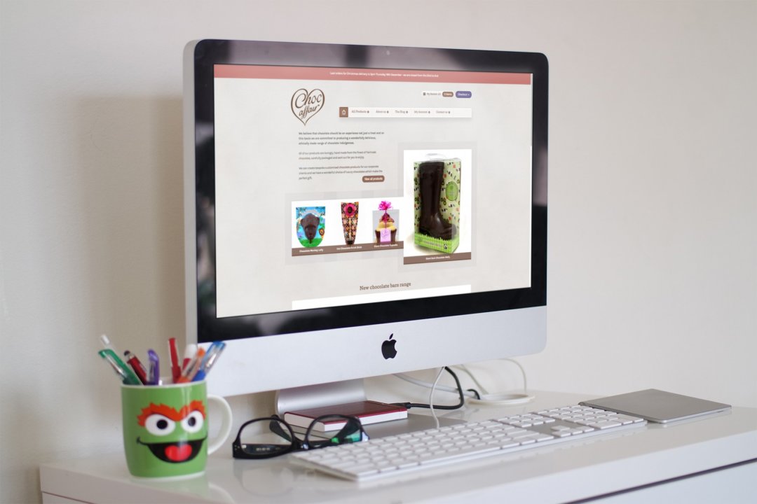 Website redesign for chocolate manufacturer
