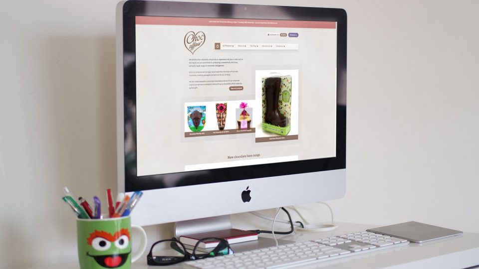 Website redesign for chocolate manufacturer