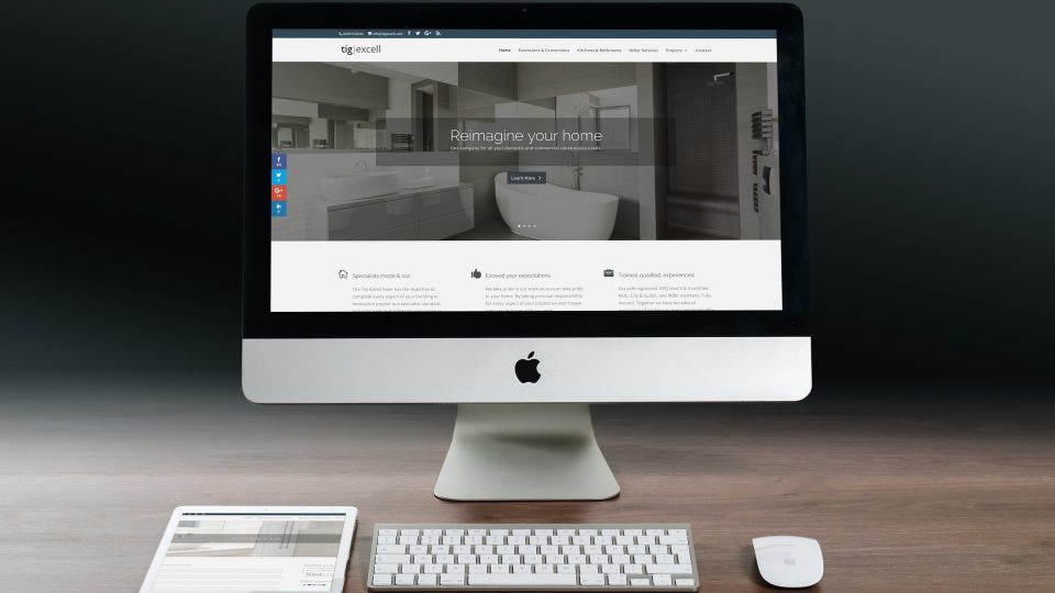 Construction company web design