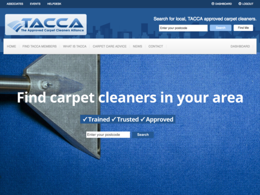 Website redesign for carpet cleaning association