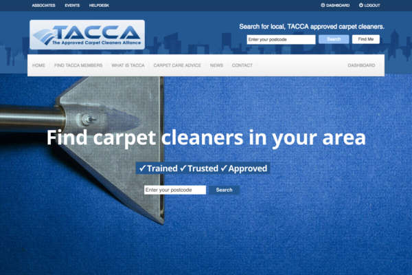 Website redesign for carpet cleaning association