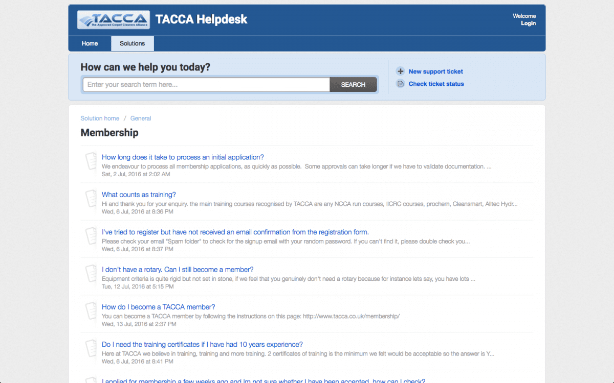 site redesign for carpet cleaning association Alloy Marketing Ltd