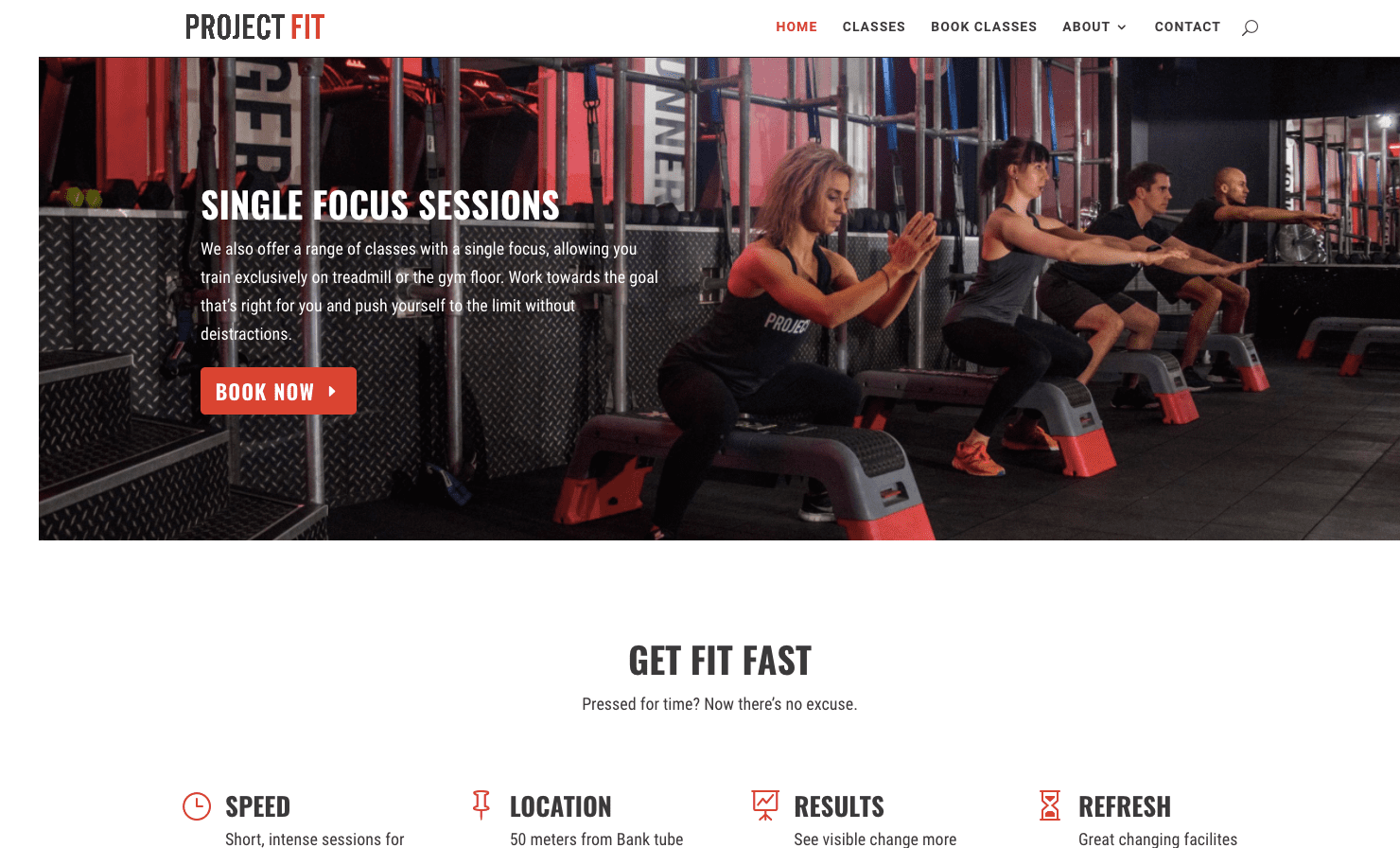 site redesign for independent gym Alloy Marketing Ltd