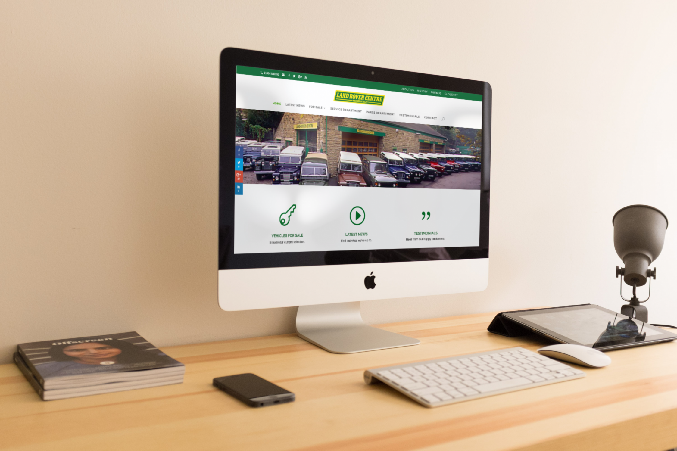 Portfolio LRC homepage