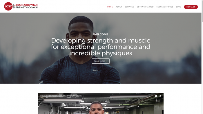 JC 700x394 - Website design for personal trainer in London