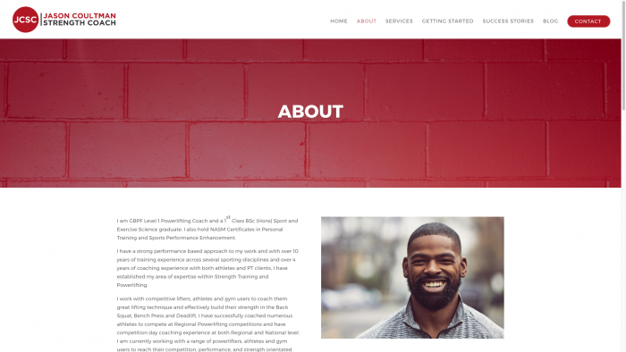 JC2 700x394 - Website design for personal trainer in London