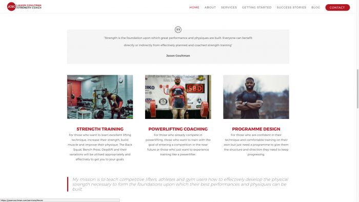 JC4 700x394 - Website design for personal trainer in London