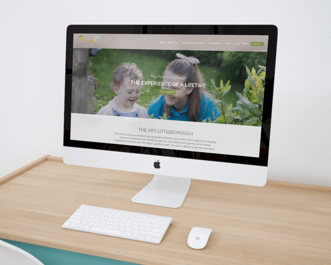 Website design for new nursery school