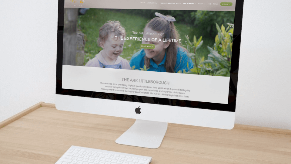 Website design for new nursery school