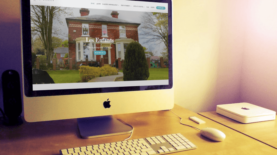 Website design for established nursery school