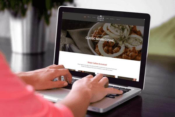 Website design for Indian Restaurant