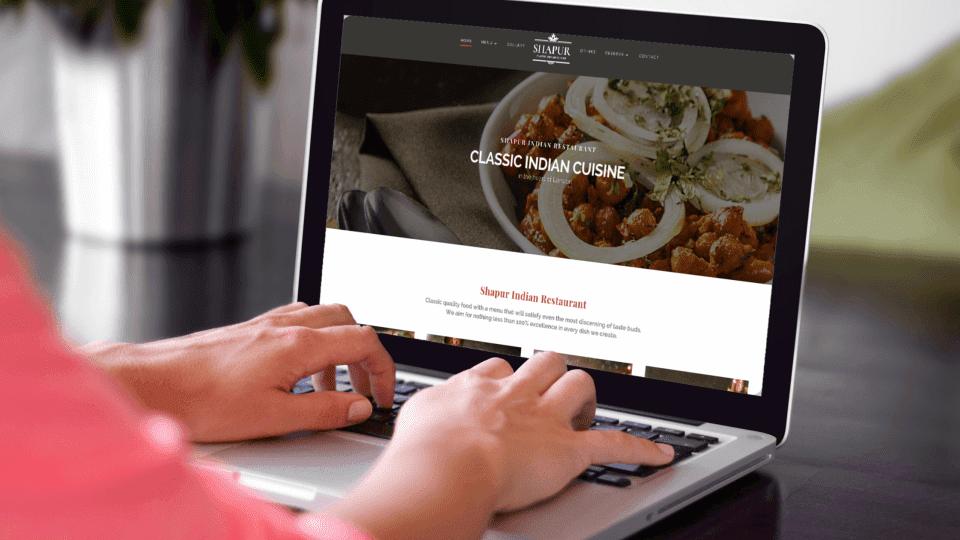 Website design for Indian Restaurant