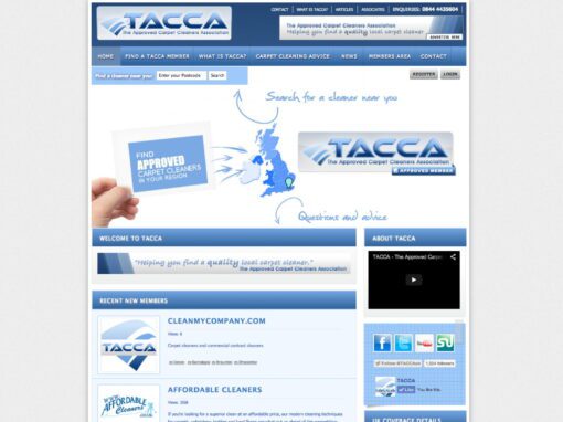 Webdesign for UK trade association