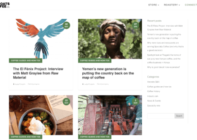 Screen Shot 2018 07 02 at 17.15.19 400x284 - Cafe and coffee roastery website design