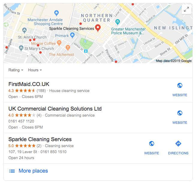 Google maps listing management