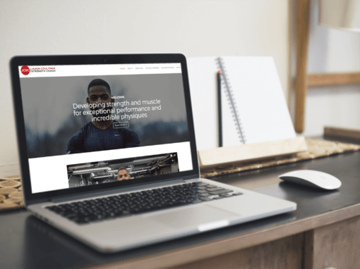 Website design for personal trainer in London