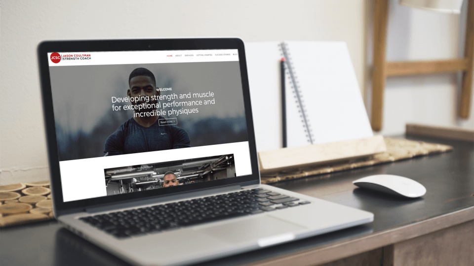 Website design for personal trainer in London