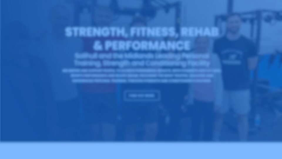 Website design for gym & personal training business