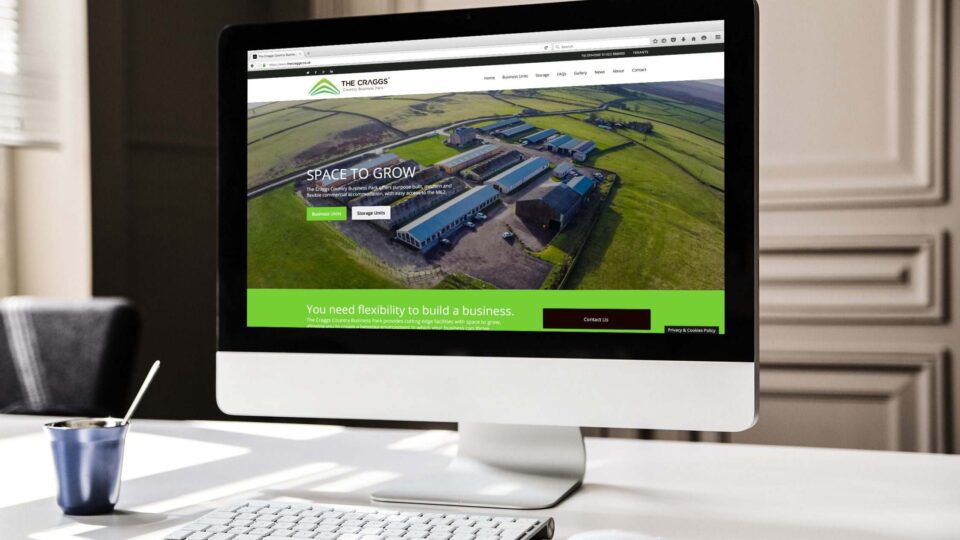 Website design for business park in Yorkshire