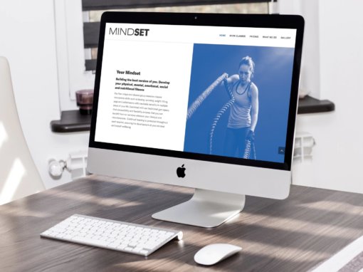 Website design for high end gym