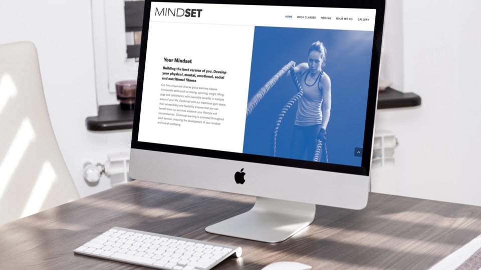 Website design for high end gym
